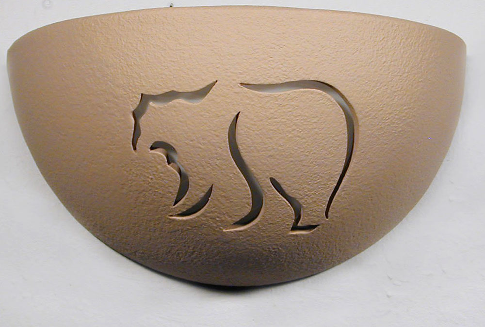 Small Bowl Light-Mountain Bear-Taupe-Indoor-Uplight