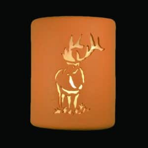 9" Open Top - Elk Design, in Terracotta color - Indoor/Outdoor