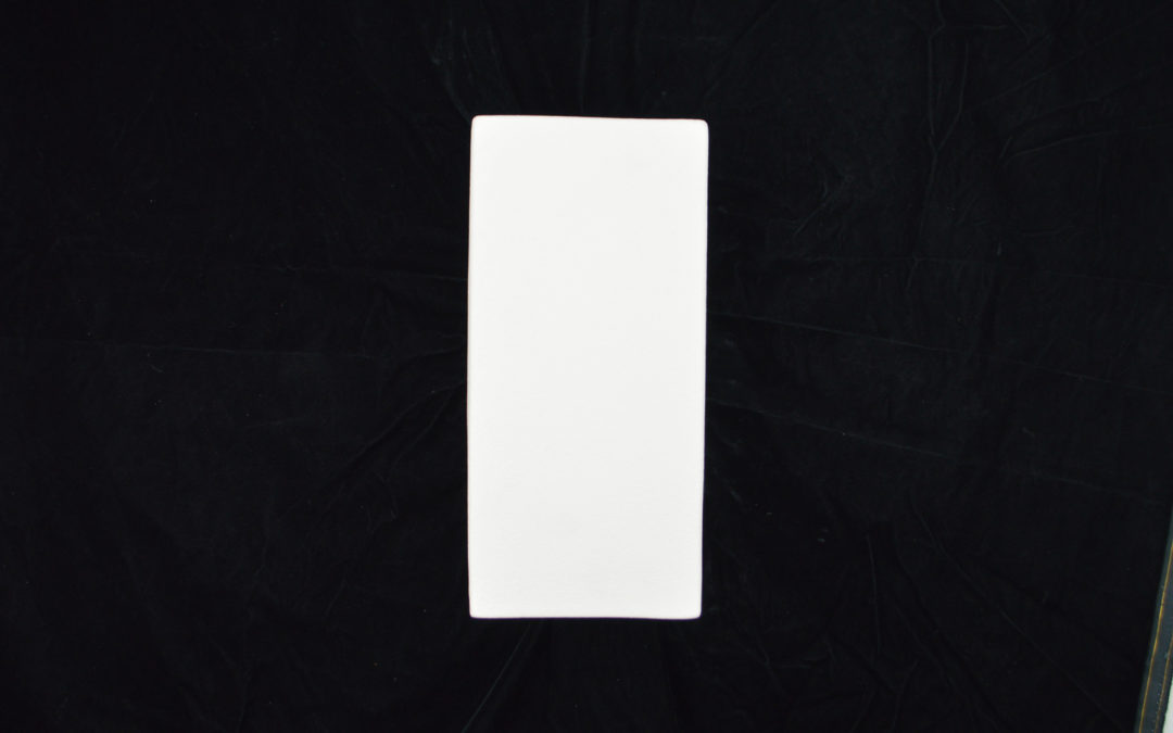 12″ Wall Light-Architectural-Low Profile Rectangle-Open Top-Unfinished Bisque-Indoor-Outdoor