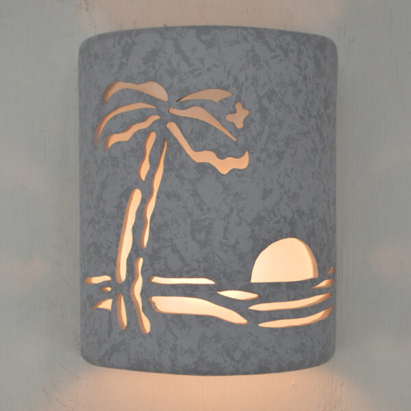 “Quick Ship” – Various Sizes - Palm Tree Design in Gray Tone - Image 5